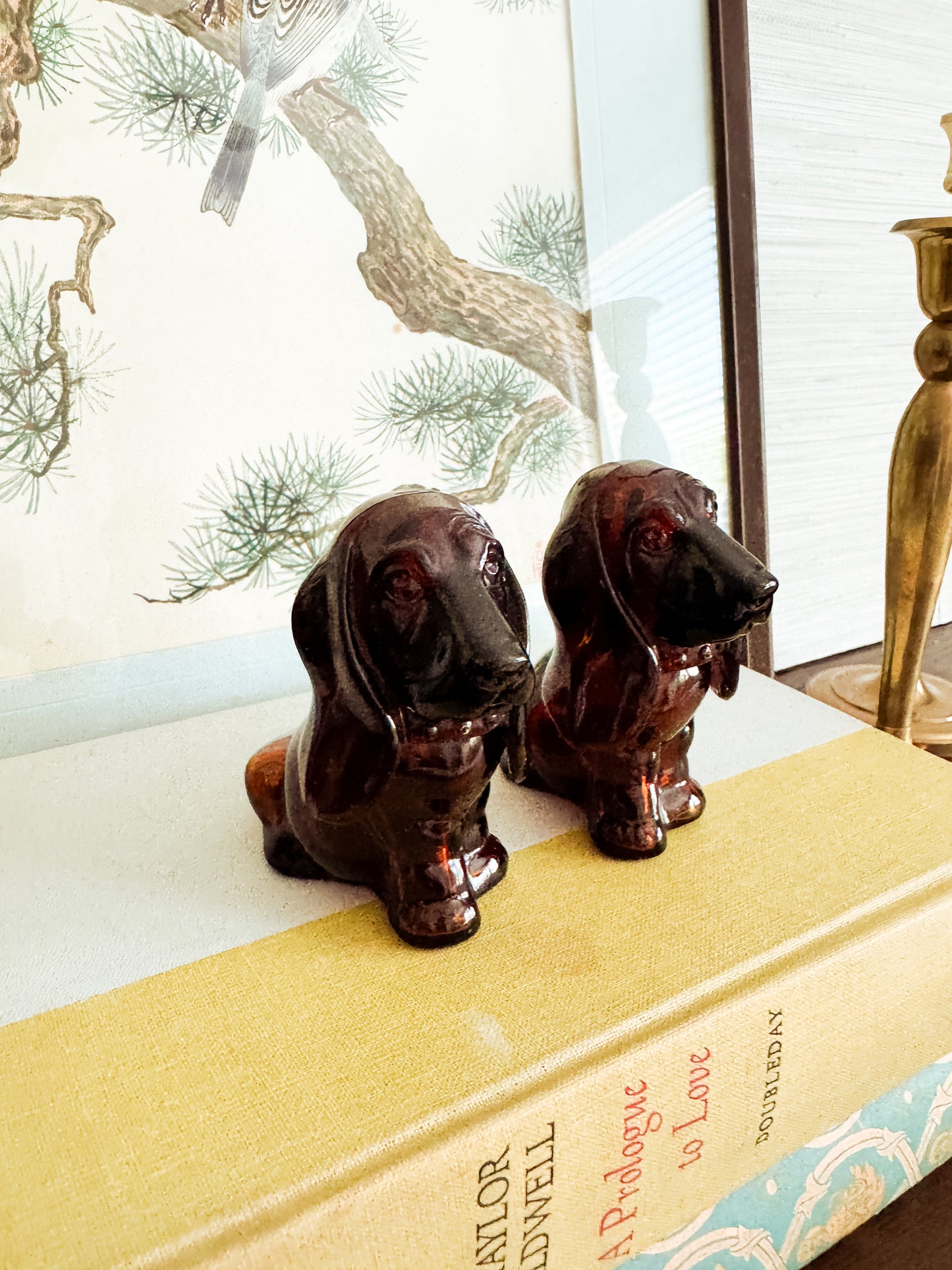 The Hounds — Vintage Decanter Pair