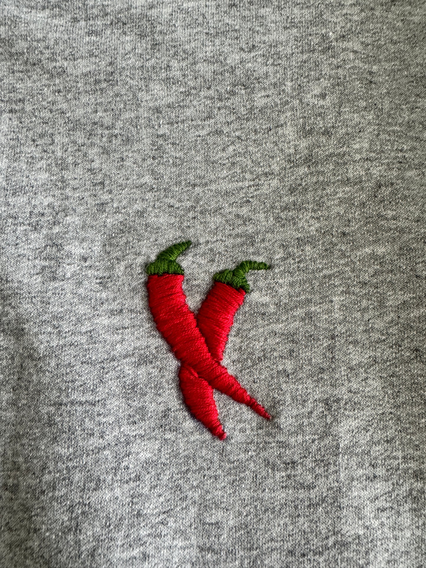 The Chili Pepper Crewneck - Hand Embroidered | One of One