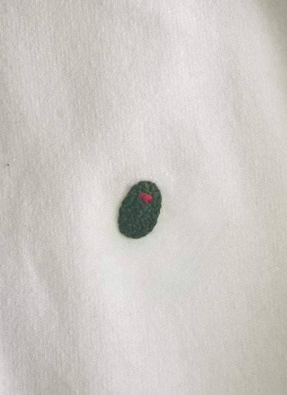 The Olive Crewneck - Hand Embroidered | One of One