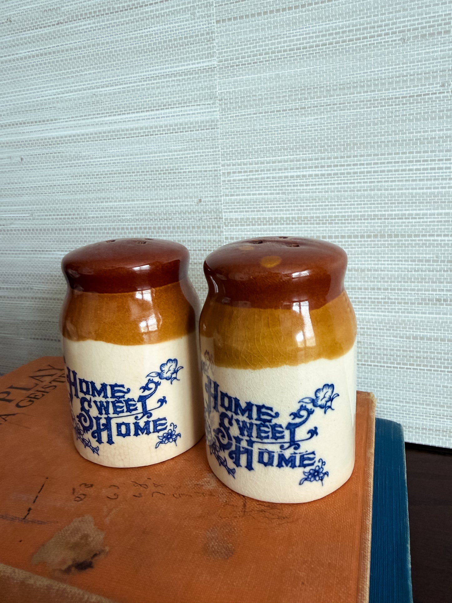 The Homestead Pair — Crock Salt & Pepper Shakers