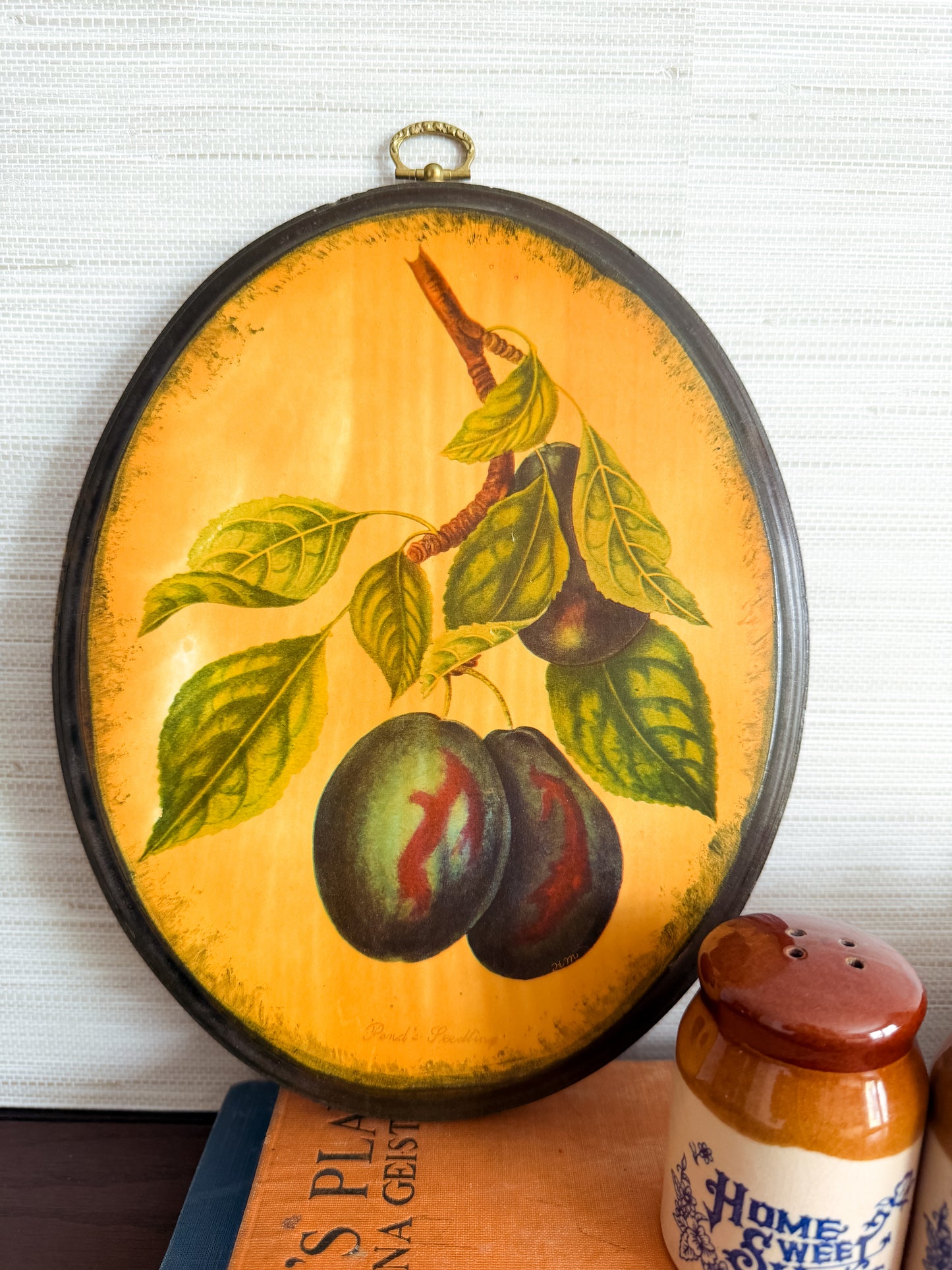 The Orchard Study — Victorian Plum Botanical Plaque