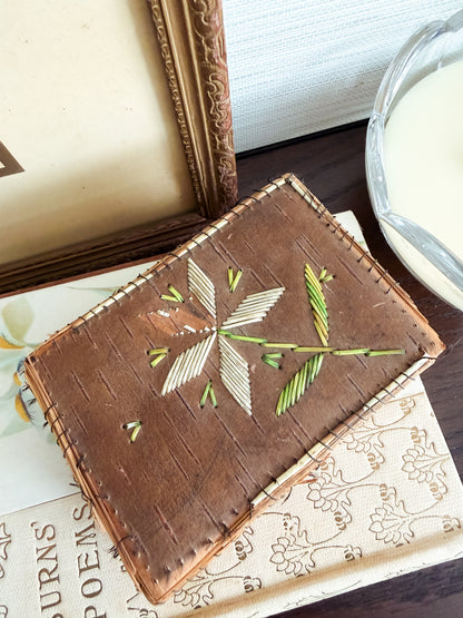 The Quillwork Box — Birch Bark & Porcupine Quill