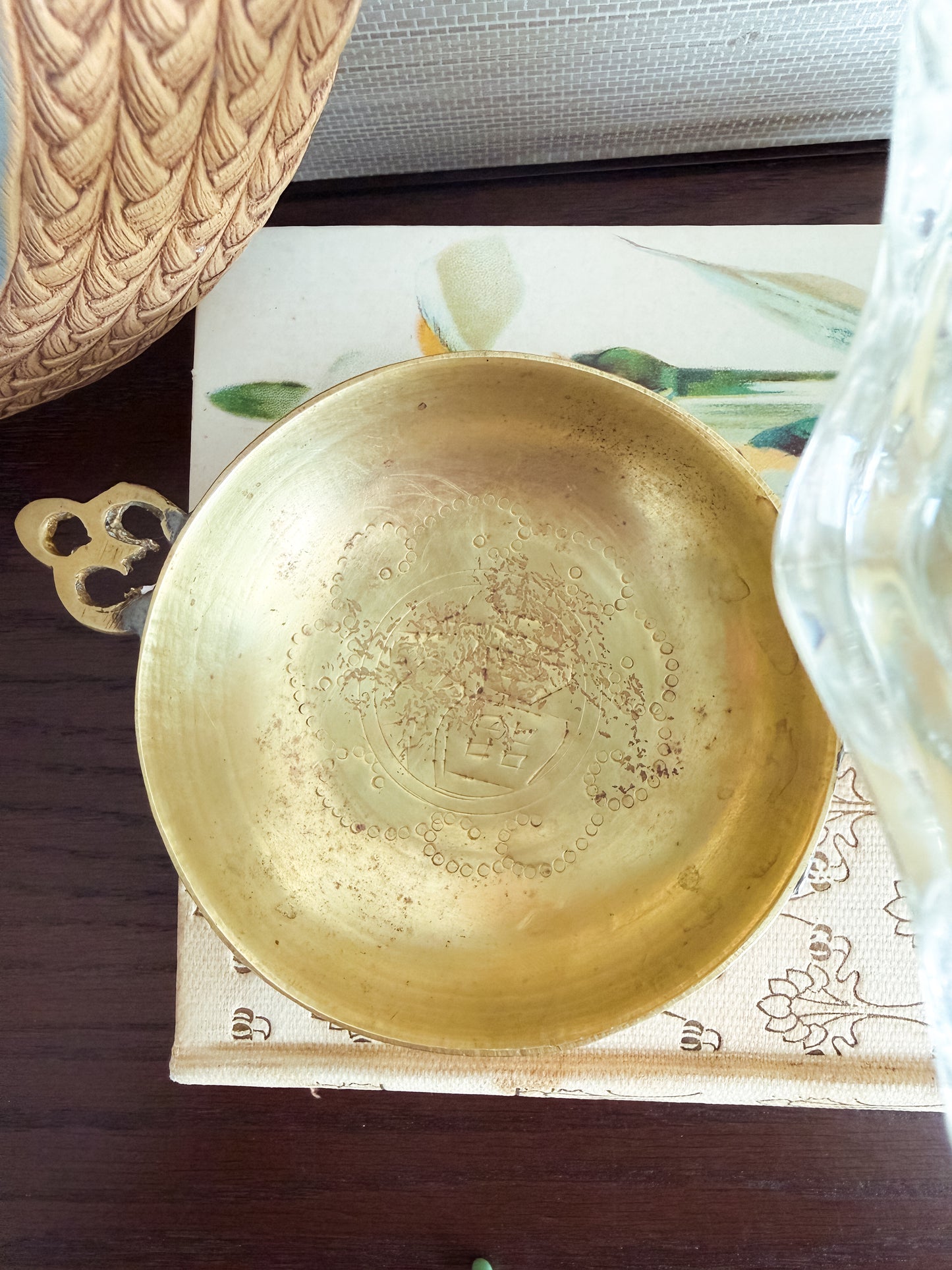 The Ruyi Dish — Etched Brass Catchall