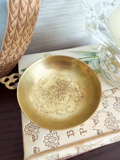 The Ruyi Dish — Etched Brass Catchall