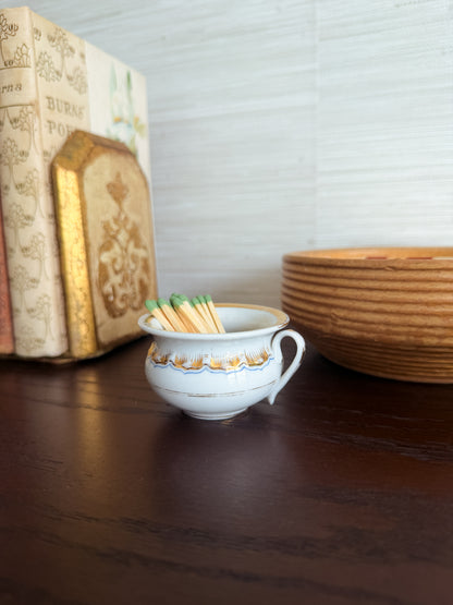 The Little Pot — Antique Porcelain Match Holder