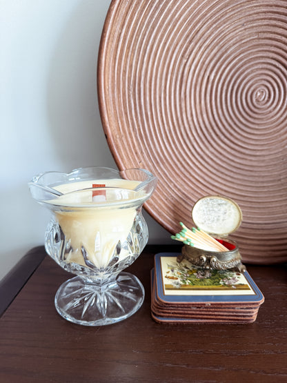 The Compote — Santal No. 1 in Vintage Pressed Glass
