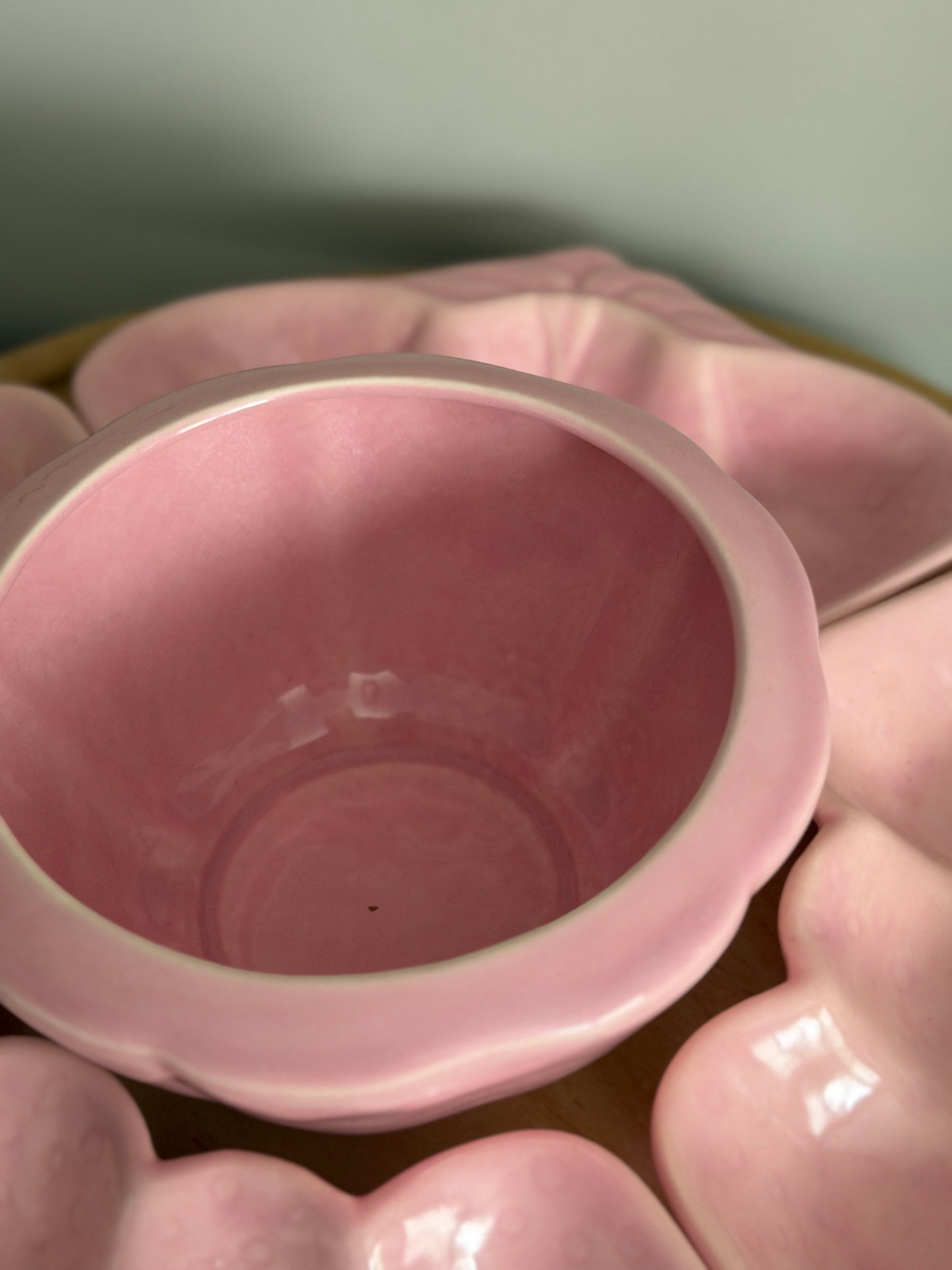 The Strawberry Patch — Belmar California Pottery Lazy Susan Set