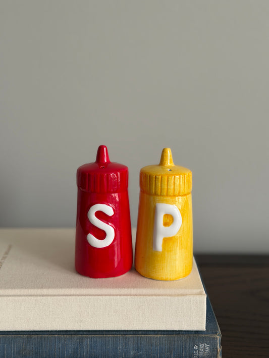The Cookout — Vintage Ketchup & Mustard Shaker Pair