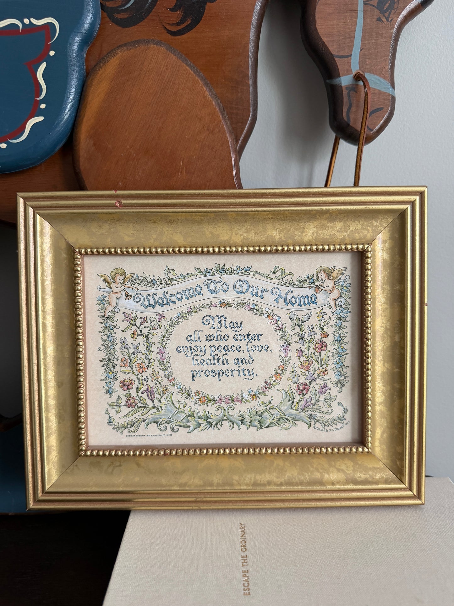 Welcome To Our Home — Vintage Framed House Blessing