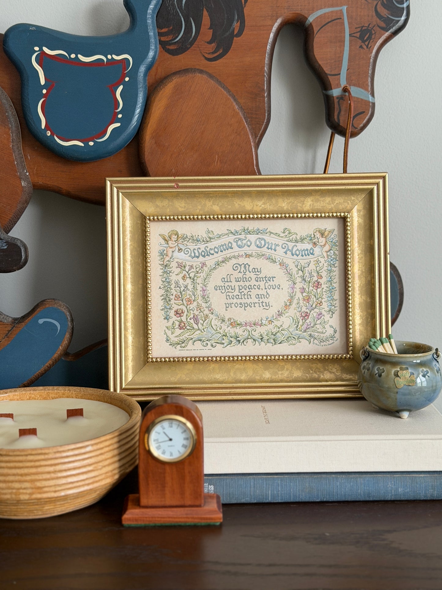 Welcome To Our Home — Vintage Framed House Blessing