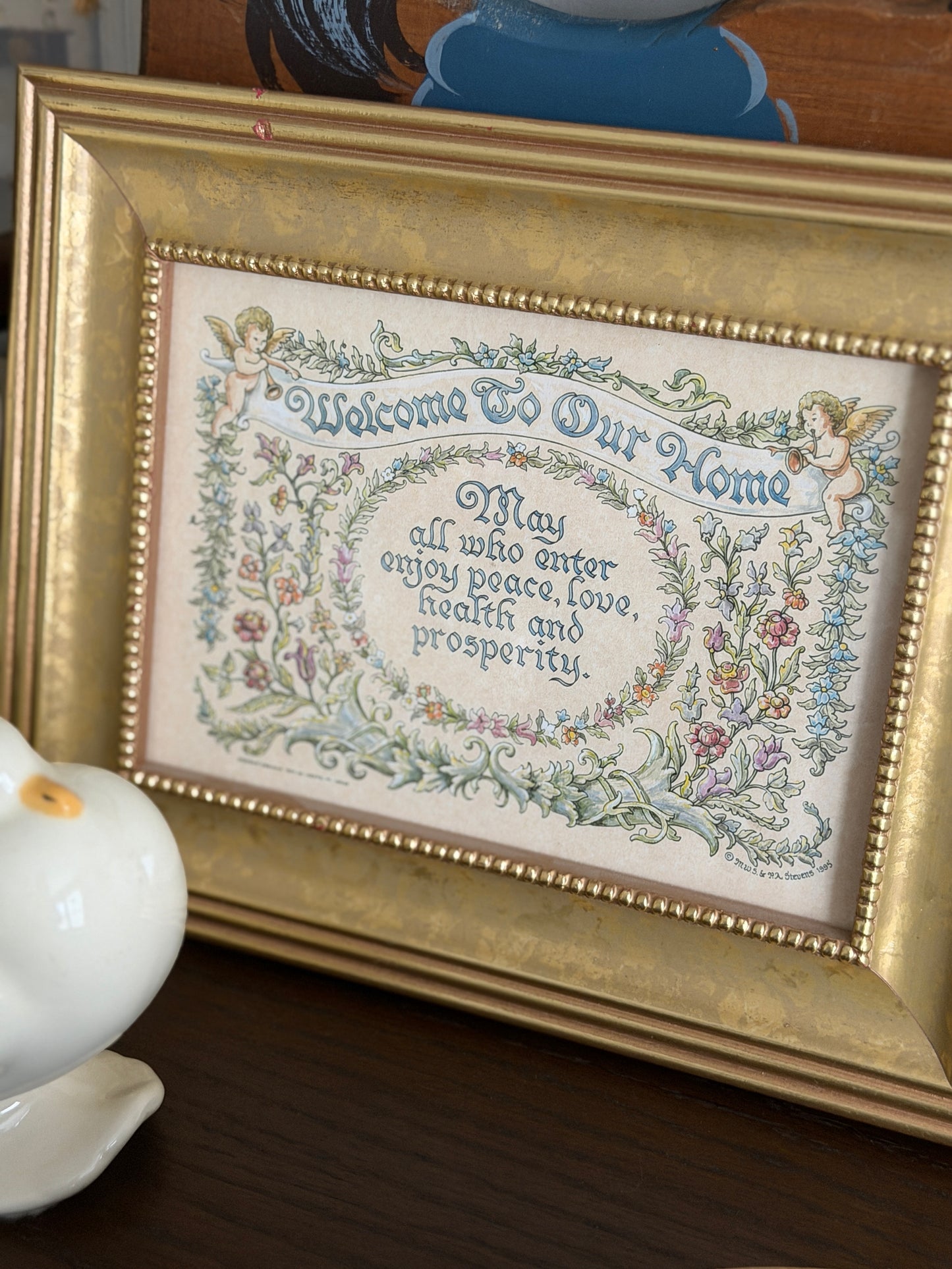 Welcome To Our Home — Vintage Framed House Blessing
