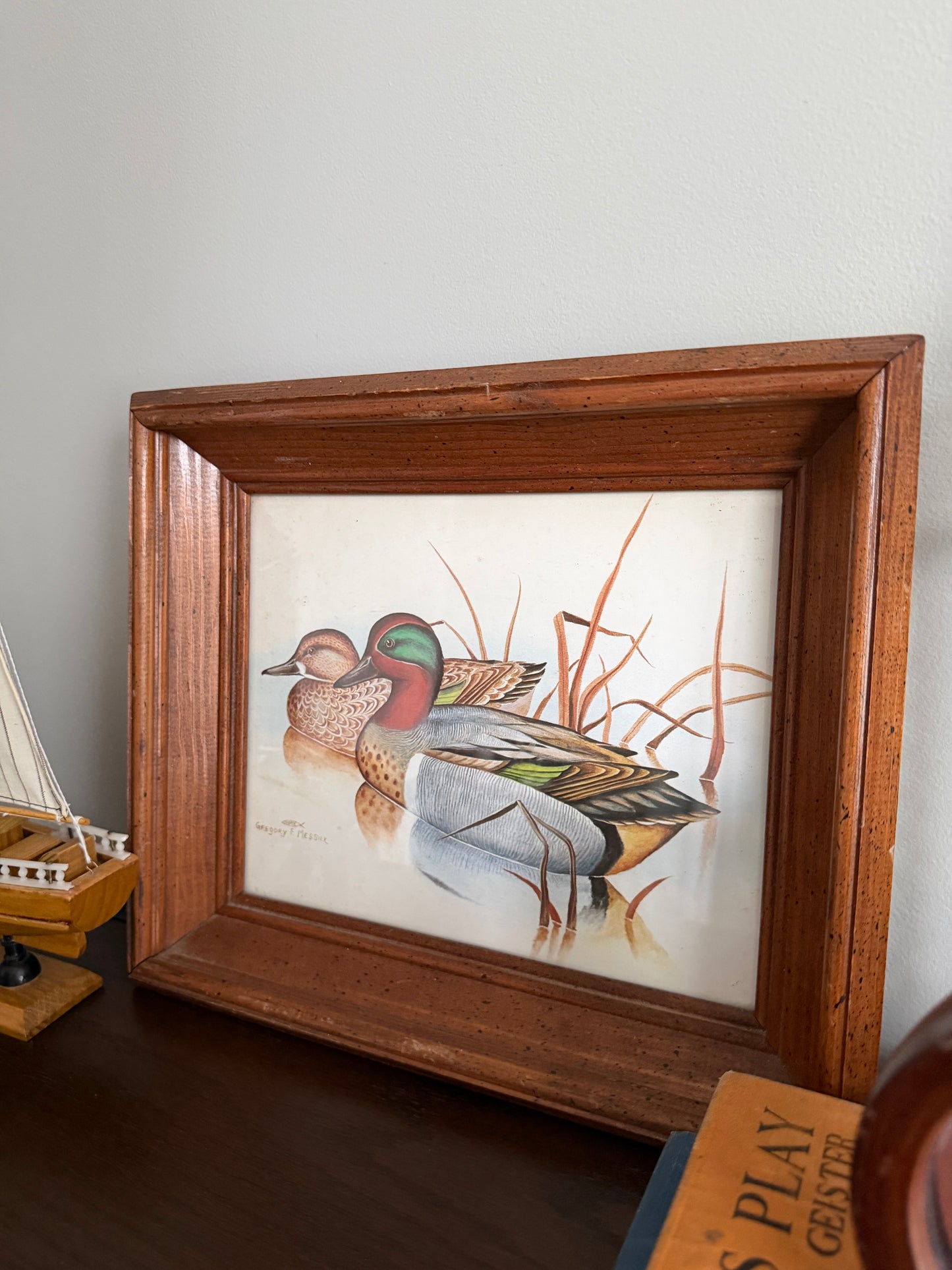 Green-Winged Teals — Gregory F. Messier Framed Print