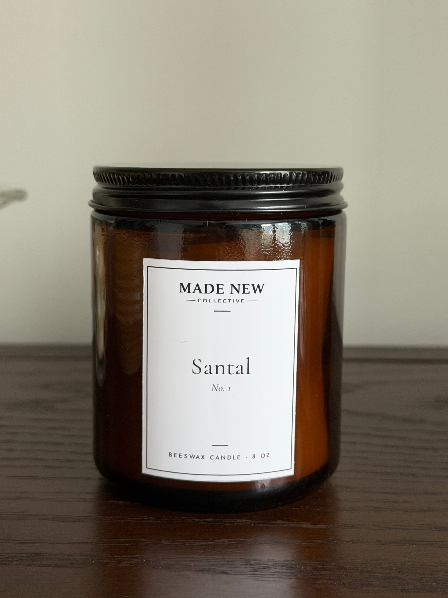 Santal No. 1 — Beeswax Candle (8 oz)