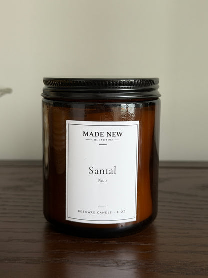 Santal No. 1 — Beeswax Candle (8 oz)