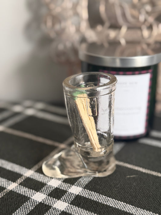 The Kringle — Glass Boot Match Holder