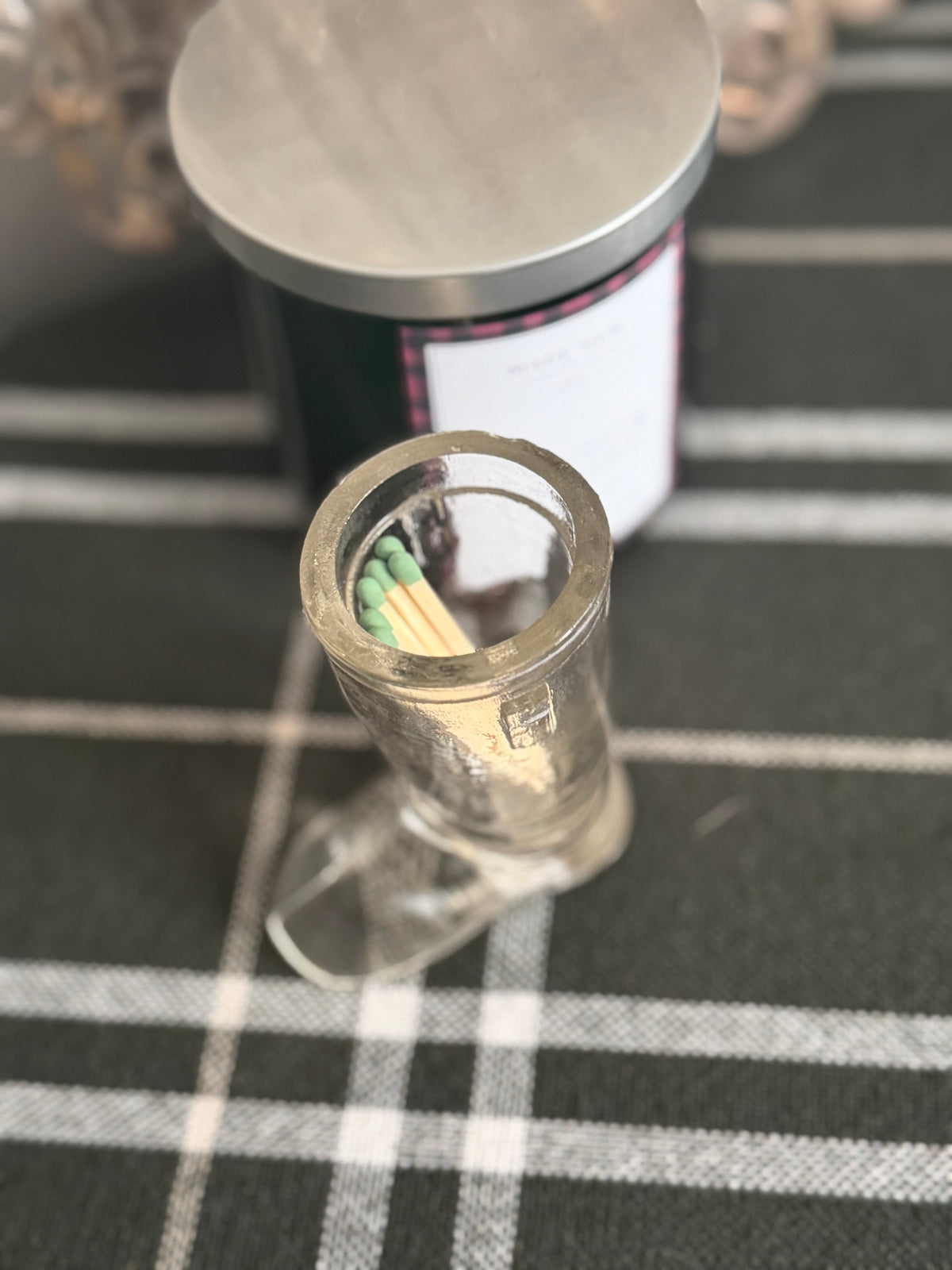 The Kringle — Glass Boot Match Holder